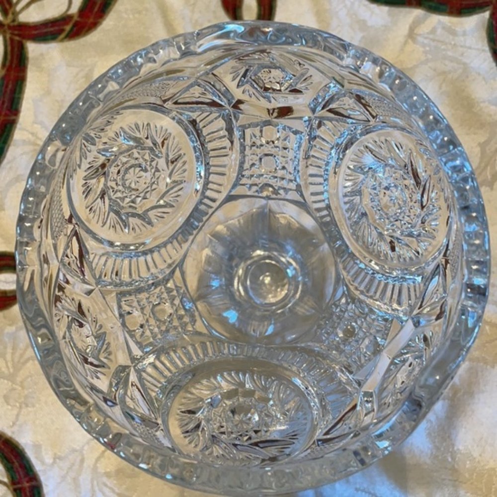 Vintage Imperial Glass Cut Vase